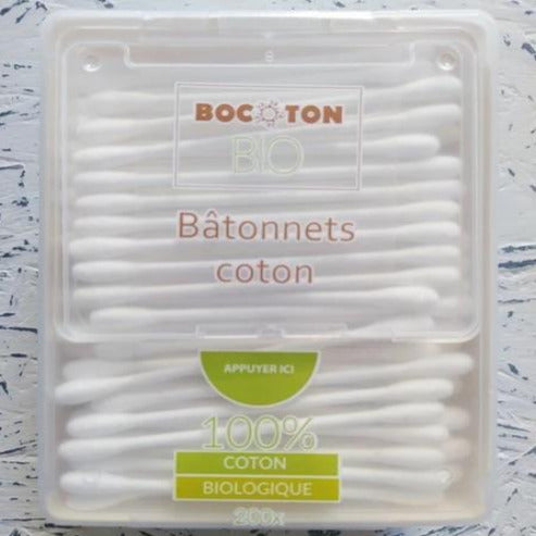 Bastoncillos de algodón biodegradables Bocoton. 200u